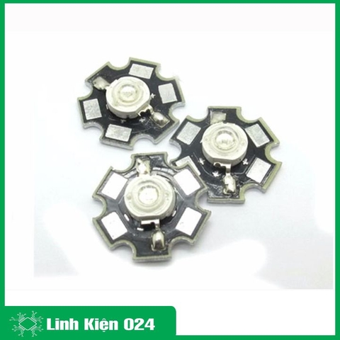 Bộ 3 Led Công Suất Siêu Sáng Sáng Trắng ( Tặng 3 Đế Tản Nhiệt - Chưa Hàn ) - 1W