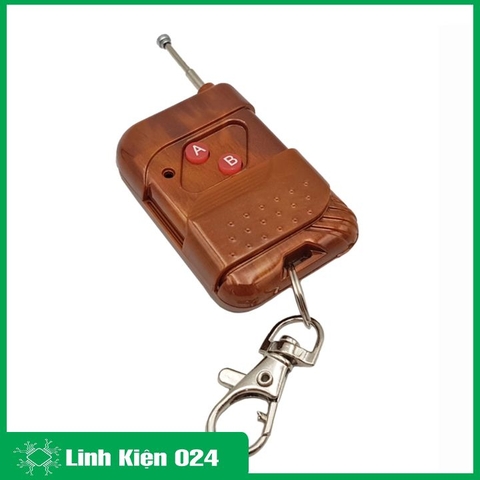 Tay Phát RF315MHZ - 2 Kênh Vỏ Gỗ