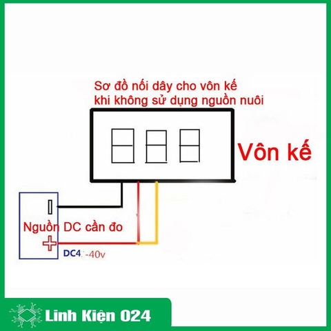 Vôn Kế Điện Tử 0.28 Inch  0-100VDC