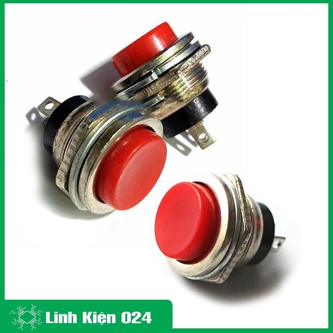 Bộ 3 Nút Nhấn Đề Sắt Loại To 15mm- Màu Sắc Ngẫu Nhiên