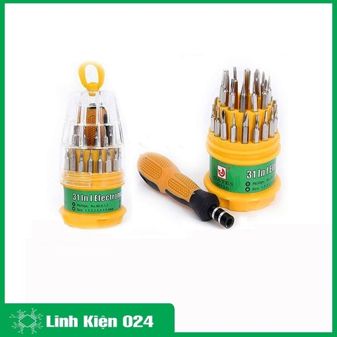 Bộ Tua Vít Đa Năng 31 đầu - Hộp Tròn