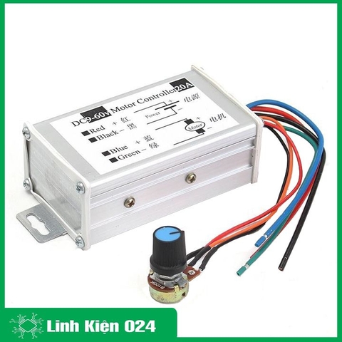 Module Điều Khiển Tốc Độ Động Cơ DC PWM 9-60V 20A 1200W 25Khz (K4A17)