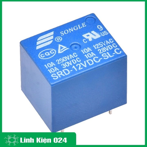 Relay 12V 10A 5 Chân SRD-12VDC Combo 4 cái
