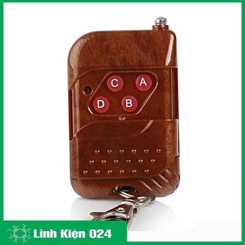 Tay Phát 315Mhz 4 Kênh Vỏ Gỗ