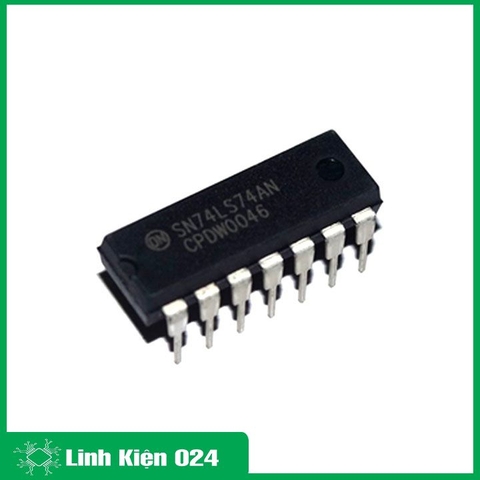 Chíp 74LS74 Dual D-Type Flip-Flop DIP14 (K9H17)