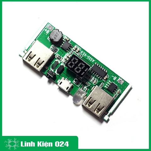 Module Sạc Pin Dự Phòng 18650 V3 2A Hiển Thị Led 7 Thanh (K2A3-2)