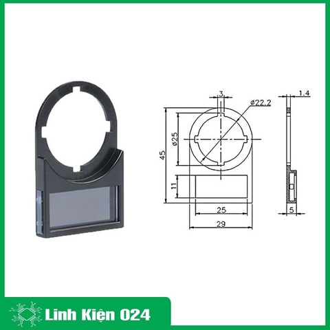 Bộ 50 Nhãn Dán Tủ Điện 22mm Thẻ Ghi Tên