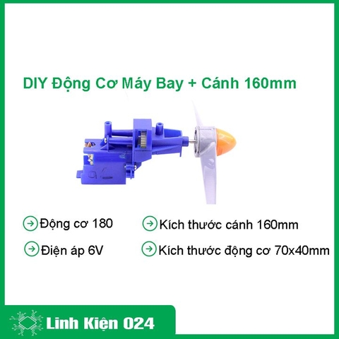 [HOT] DIY Động Cơ Máy Bay + Cánh 160mm Siêu Chất