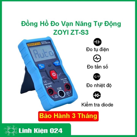 Đồng Hồ Đo Vạn Năng Tự Động ZOYI ZT-S3 (BH 03 Tháng)