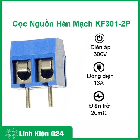 Combo 10 Cọc Nguồn Hàn Mạch KF301 300V 15A Xanh Dương