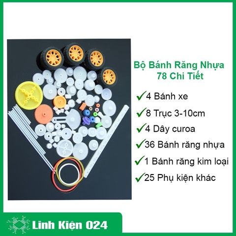 Bộ Bánh Răng Nhựa 78 Chi Tiết (k1i12)