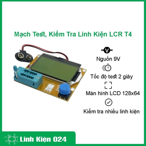 Mạch Test, Kiểm Tra Linh Kiện Điện Tử LCR T4