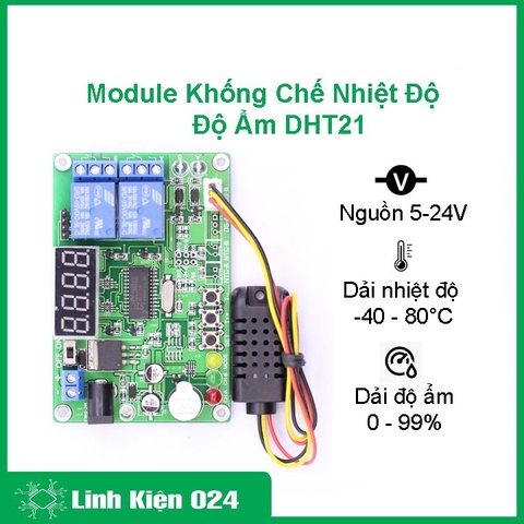 Module Khống Chế Nhiệt Độ-Độ Ẩm DHT21 (K4D7)