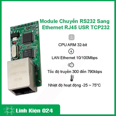 Module Chuyển RS232 Sang Ethernet RJ45 USR TCP232