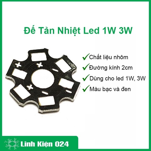 Đế Tản Nhiệt Led 1W 3W