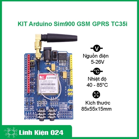 KIT Arduino Sim900 GSM GPRS TC35i