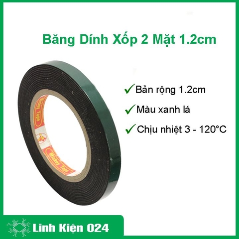 Băng Dính Xốp 2 Mặt 1.2cm