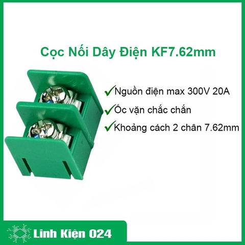 Bộ 10 Cọc Nối Dây Điện KF7.62mm 2P 300V 20A