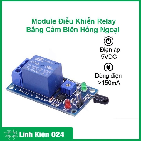 Module Điều Khiển Relay Bằng Cảm Biến Hồng Ngoại (K4B7)