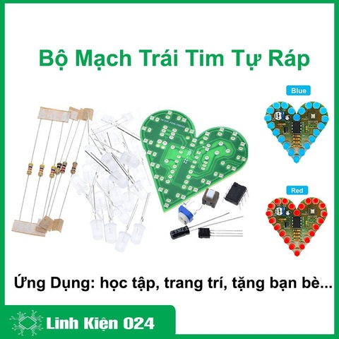 Bộ Mạch Trái Tim Mini Tự Ráp