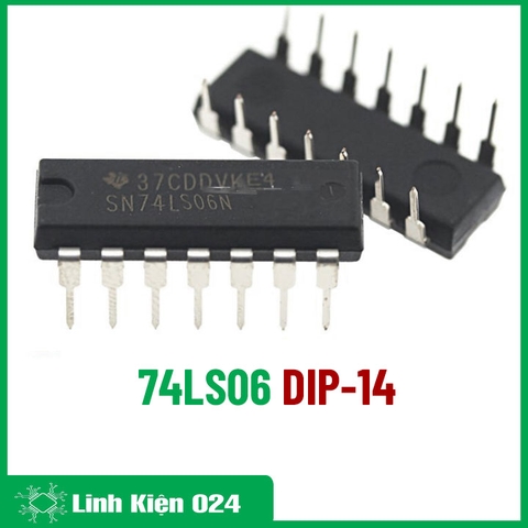 IC Logic 74LS06 DIP14 Hex Inverter Buffer/Driver