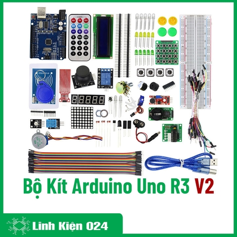 Combo Bộ Kít Arduino Uno R3 Full V2 - BH 06 Tháng