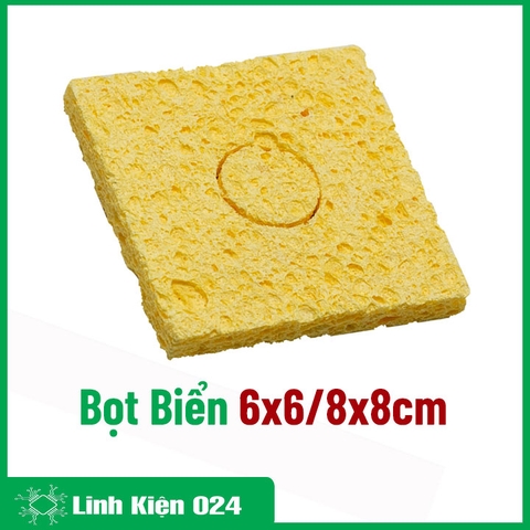 Bọt Biển Chùi Mỏ Hàn 6x6 Siêu Dầy Lau Mũi Hàn Cực Sạch