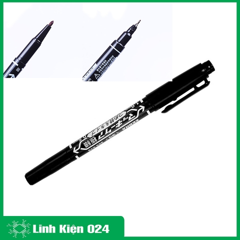 Bút Lông Dầu Tô Mạch Mực Đen 2 Đầu Bút