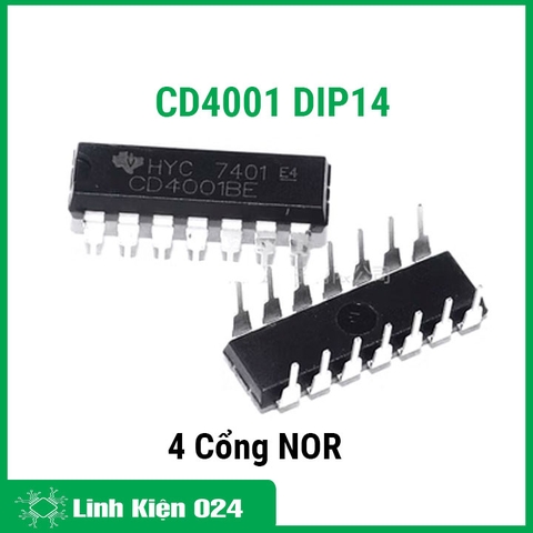 IC CD4001 DIP14 4 Cổng NOR