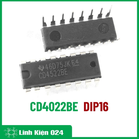 IC đếm CD4022BE DIP16 (K9K11)