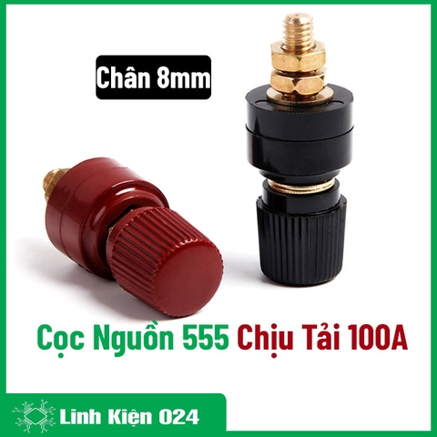 Cọc Nguồn 555 Chịu Tải Lớn 100A Chân 8mm