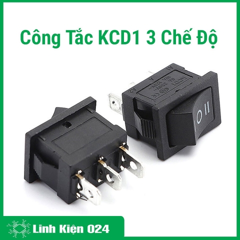 Combo 2 Công Tắc Bập Bênh 3P 3 Chế Độ KCD1 10x15mm