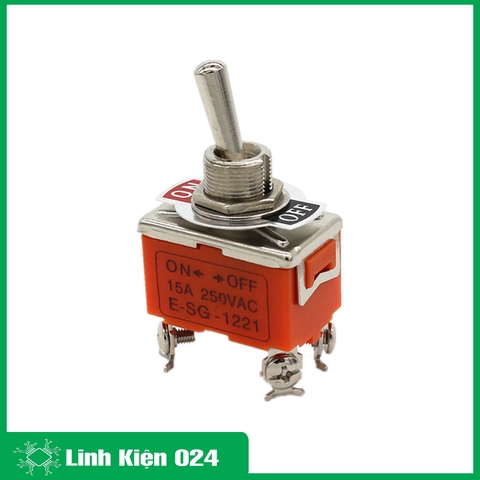 Công Tắc Gạt On/ Off 4 Chân 2 Trạng Thái 1221 250v 15A