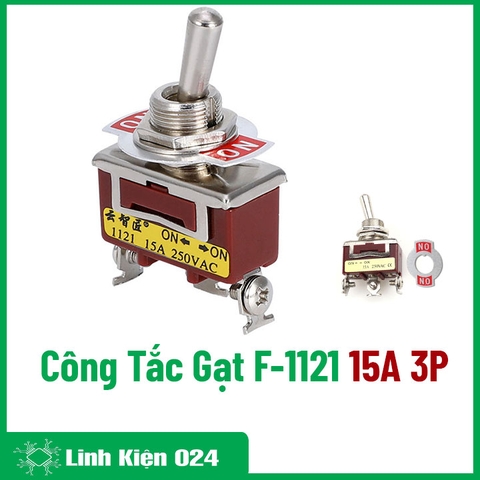 Công Tắc Gạt F-1121 3 Chân 15A (2 Trạng Thái)