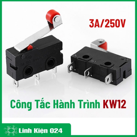 Công Tắc Hành Trình KW12 3A 250V Có Bánh Xe