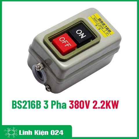 Công Tắc Nút Nhấn 3 Pha 380V 2.2KW BS216B