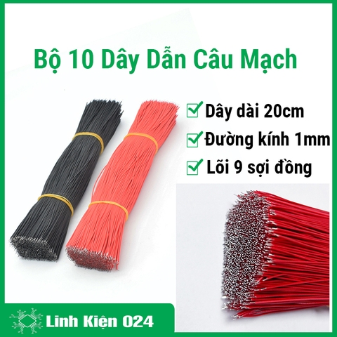 Bộ 10 Dây Dẫn Câu Mạch Dài 20cm Đường Kính 1mm