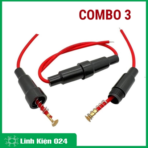 Combo 3 Dây Đế Cầu Chì Ống 5x20mm
