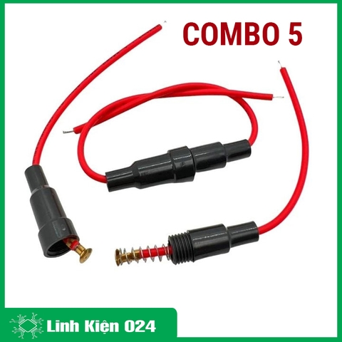 Combo 5 Dây Đế Cầu Chì Ống 5x20mm