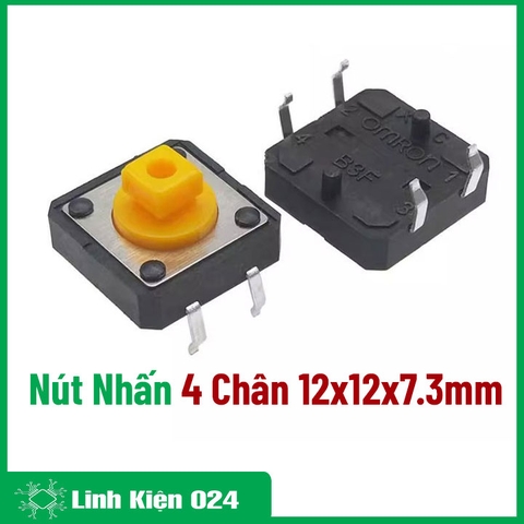 Nút Nhấn 4 Chân 12x12x7.3mm (K2C17-2)