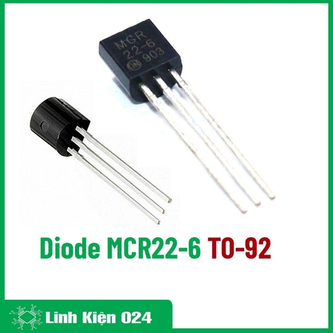 Diode MCR22-6 thyristor 400V/1.5A TO-92 (K9F3)