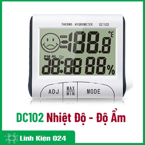 Đồng Hồ Nhiệt Độ - Độ Ẩm DC102