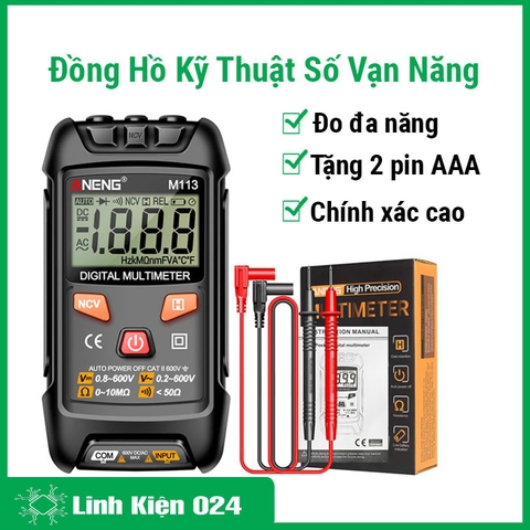 Đồng Hồ Vạn Năng Kĩ Thuật Số ANENG M113 Độ Chính Xác Cao