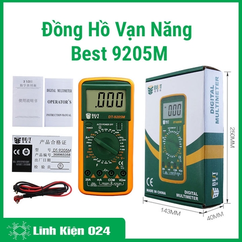 Đồng Hồ Vạn Năng Chính hãng Best 9205M ( Đã Có Pin )