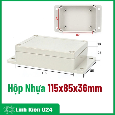 Hộp Nhựa 115x85x36mm - Chống nước Có Tai