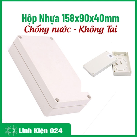 Hộp Nhựa 158x90x40mm Chống Nước Không Tai