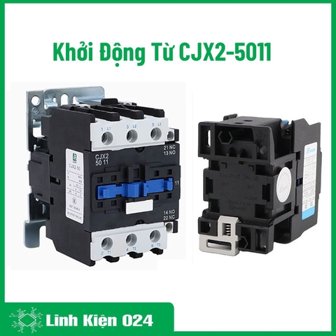 Khởi Động Từ Contactor CJX2-5011 380V-50A Vỏ Chống Cháy - NO/NC