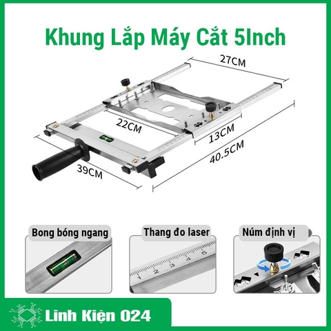 Khung Lắp Máy Cắt Máy Cưa Cầm Tay Cắt Gỗ Cắt Đá 5 Inch