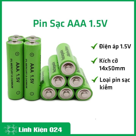 Pin Sạc AAA 1.5V 2100ma