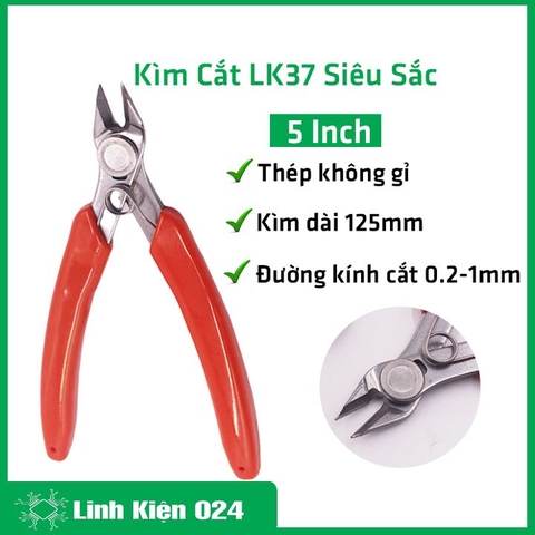 Kìm Cắt LK37 5 Inch Siêu Sắc Thép Không Gỉ Siêu Cứng